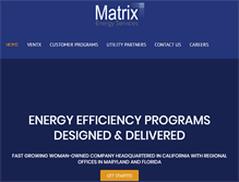 Tablet Screenshot of matrixescorp.com